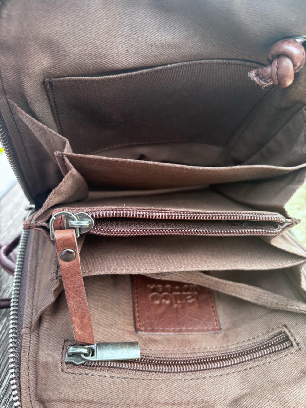 Latico Lilly Brown Leather Crossbody Bag - Picture 7 of 14